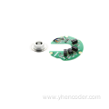 Rotary encoder with button